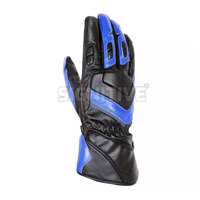 Guantes de Carreras Profesionales de Primera Calidad, Protección UV, Antideslizantes, Pantalla Táctil, Dedos Completos, Unisex, Cuero, Deportes, Motocicleta