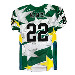 Camiseta de Fútbol Americano Unisex de Talla Grande, Transpirable, Sublimada con Diseño Personalizado, 100% Poliéster de Alta Calidad - Product Image 4