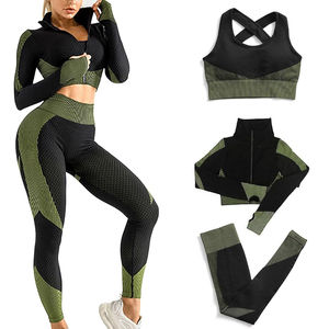 Leggings de Yoga Impermeables para Mujer, Talla Grande, OEM/ODM, Conjunto de 2 Piezas con Logotipo Personalizado, Material de Alta Calidad, Spandex/Poliéster - Product Image 1