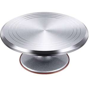 Hermoso soporte de pastel de aluminio en relieve con bordes decorativos y una superficie lisa para una exhibición de postres con clase - Product Image 5