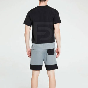 Conjunto de Camiseta y Pantalones Cortos de Verano para Hombre, 100% Algodón, Ligero y Transpirable, OEM ODM, Logotipo Personalizado, Ropa de Trabajo - Product Image 4