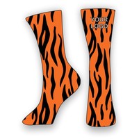 Chaussettes de sport athlétiques pour jeunes 2026 avec logo personnalisé sublimé, ajustement de compression professionnel, design respirant, logo imprimé sur le dessous