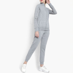Survêtements en toile décontractés pour femmes avec logo personnalisé meilleures ventes, tenue deux pièces à manches longues au dernier design - Product Image 2