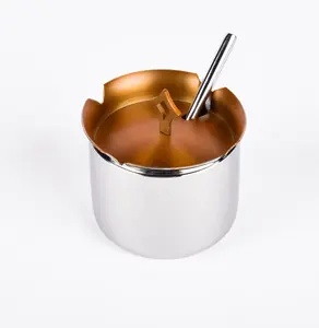 Lujoso portabotellas de azúcar de acero y cobre saludable, precio de venta caliente Premium, bote de azúcar de diseño Simple para ollas de crema para dormitorio - Product Image 2
