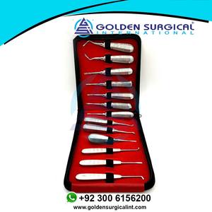 Elevador de Raíces Curvo, Juego de Elevadores Dentales Hechos en Pakistán, Extractor de Dientes, Fórceps para Extracción Dental de Acero Inoxidable - Product Image 2