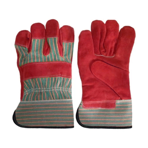 ถุงมือทำงานหนังทนทานต่องานหนักถุงมือช่างตัดหนังได้อย่างสะดวกสบายสำหรับใช้ในการก่อสร้างและขับรถ - Product Image 3