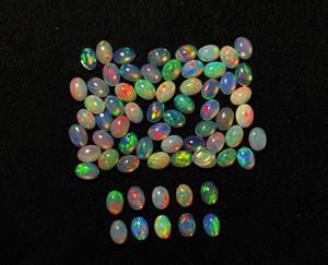 AAA คุณภาพ IGI ได้รับการรับรองจากธรรมชาติโอปอลโอปอลทรงไข่ Cabochon 3-8มม. เครื่องประดับโอปอลสีแดงทำให้อัญมณีหลายไฟหลวม - Product Image 4