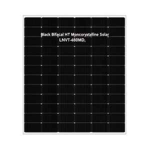 Panel Solar Monocristalino Bifacial Negro HJT LNVT-480MD - Product Image 2