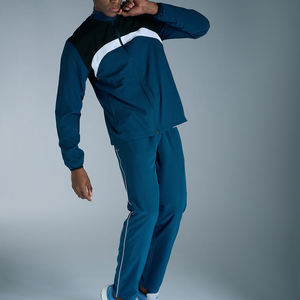 Survêtement d'hiver personnalisé en nylon et polyester Ensemble deux pièces de jogging résistant à la chaleur Ensemble deux pièces coupe-vent pour hommes Survêtement - Product Image 2