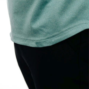 Venta caliente de los hombres de manga larga de compresión DryFit camisas 100% algodón al aire libre Fitness ropa deportiva con 1 cremallera - Product Image 3