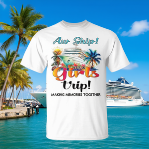 Camiseta Promocional para Mujer, Diseño 2025 Aw Ship It Girls Trip Cruise Vacation - Product Image 3