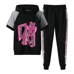 ชุดวอร์มผ้าฝ้าย100% สำหรับผู้ชายชุดวอร์มผ้าฟลีซมีฮู้ดและกางเกงขายาวชุดวิ่งออกกำลังกาย - Product Image 5