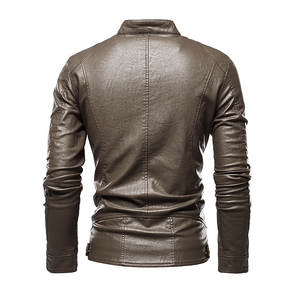 Veste en cuir véritable pour homme, entièrement personnalisable, imperméable et coupe-vent, fabriquée au Pakistan - Product Image 2