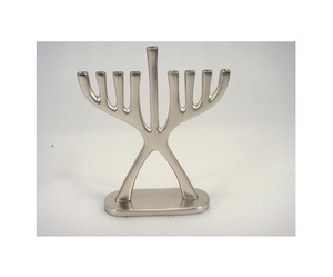 Candelabro decorativo de latón de Color dorado, portavelas de Menorah, soporte de nueve ramas de Hanukkah para decoración de restaurante de Hotel en casa - Product Image 5