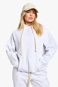 Ensemble de survêtement décontracté à capuche pour femme, personnalisable, de haute qualité, avec logo imprimé, respirant, 100 % coton, écologique - Product Image 3