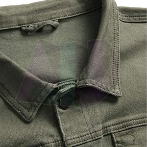 À la mode hommes jean veste avant Logo Premium 100% coton respirant coupe-vent élégant Street Look confortable sensation pour une tenue décontractée - Product Image 3