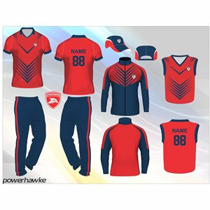 Ensemble de vêtements de sport de cricket magnifiquement conçu avec un nom d'équipe personnalisé et un logo de designer coloré pour les garçons adultes - Product Image 4