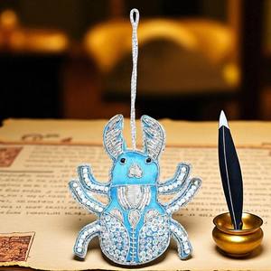 เครื่องประดับแขวนต้นคริสต์มาสทำมือลูกปัดและรูปทรงสำหรับตกแต่งวันหยุด - Product Image 3