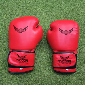 Gants de boxe en maille ventilée imprimés personnalisés de marque privée 8-16 oz Fabricant de gants de boxe en cuir de qualité supérieure en vrac - Product Image 1