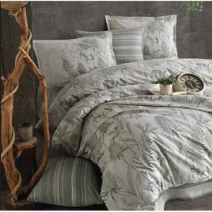 Classy Ranforce Juego de funda nórdica doble Tuva V1 Verde Elegante Accesorio de cama - Product Image 2