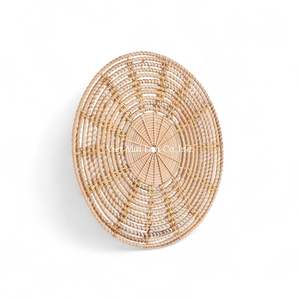 แผ่นรองจานหวายทำมือจากเส้นใยธรรมชาติ ทอมือโดยช่างฝีมือชาวเวียดนาม สำหรับตกแต่งโต๊ะอาหารและใช้งาน - Product Image 2