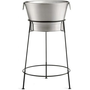 Cubo de hielo de metal de color marrón aislado para una retención más larga para fiestas Accesorio de bebida de cubo de hielo Premium - Product Image 2