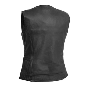 Prix bas Top haute qualité moto cuir moto gilet Logo personnalisé léger hommes cuir moto gilet - Product Image 4