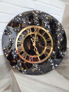 Horloge murale en résine époxy Restaurant et logo personnalisé Décoration intérieure Horloge murale en bois et résine par Tayyab Handicrafts - Product Image 4