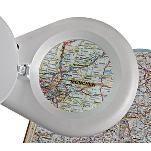 LED White Stand Magnifying Lamp with Glass Lens & Round Head 127 (5?) with Cover - Product Image 6
