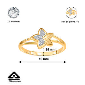 Anillo Fino Starlit Radiance Gold para Mujer - Product Image 5