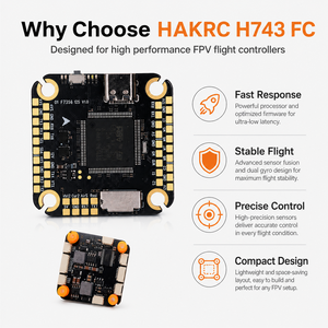 Controlador de Vuelo FPV HAKRC H743 8S 12S STM32H743 ICM42688 con Doble Giroscopio para Drones de Carreras, Freestyle y Largo Alcance - Product Image 5
