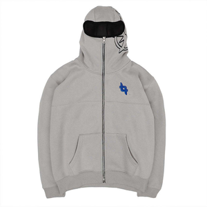 Sweats à capuche balaclava d'hiver surdimensionnés personnalisés, logo brodé uni, 100% coton polaire, 330 grammes, unisexe, respirant, séchage rapide, lourd - Product Image 1