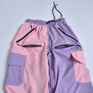 Pantalon de ski et de snowboard respirant personnalisé, style cargo ample et surdimensionné pour hommes et femmes, vêtements d'extérieur coupe-vent - Product Image 3