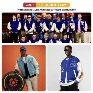 Vente en gros directe d'usine Veste universitaire Letterman Veste universitaire en laine de baseball Veste universitaire personnalisée décontractée avec broderie en chenille - Product Image 5