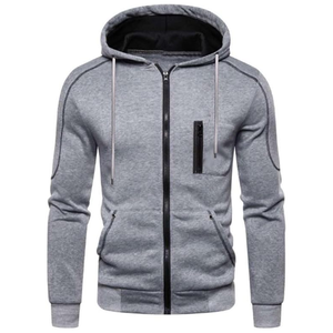 แจ็กเก็ตมีฮู้ดแขนยาวผ้าฟลีซเข้ารูปสำหรับผู้ชายสเวตเชิ้ตพิมพ์ลายดิจิตอลสำหรับฤดูใบไม้ร่วง - Product Image 3