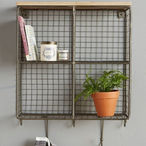 Ensemble de supports muraux pliables en fer fait à la main, étagères doubles et triples fonctionnelles pour la décoration intérieure, rangement peu encombrant pour les petits objets - Product Image 1