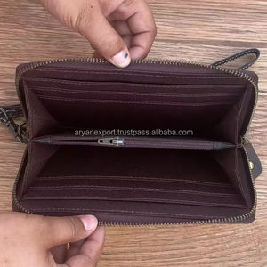 มาใหม่ล่าสุดมือตะวันตกเครื่องมือกระเป๋าสตางค์หนังคลัทช์เคสโทรศัพท์มีสไตล์หลายใช้กระเป๋าสตางค์ข้อมือหนังแท้สําหรับผู้หญิง - Product Image 6