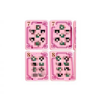 Ensemble de Mahjong Américain Doré Moderne de Luxe Léger - Matériel Acrylique Écologique Portable pour Quatre Joueurs - Divertissement par Jeu d'Échecs et de Cartes