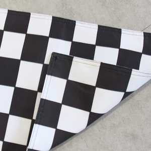 Bandera de Carreras a Cuadros en Blanco y Negro de 12x18 Pulgadas, Poliéster Resistente de Doble Cara con 2 Ojales de Latón, para Fiestas de Autos de Carrera - Product Image 4