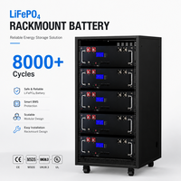 Batería de Litio Solar de 10.24kWh Tipo Rack, 51.2V 200Ah con CAN RS485 para Sistema de Almacenamiento con Inversor Híbrido
