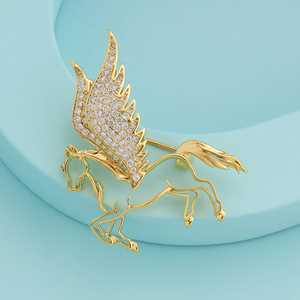 Precioso Broche de Flor con Cristales de Imitación para Regalo - Product Image 1