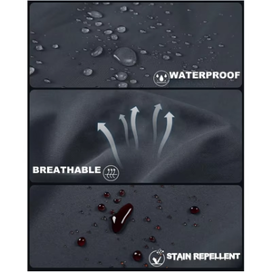 Chaqueta Softshell para Hombre, Moderna, Impermeable, Larga, con Logotipo Personalizable, Cremallera Transpirable - Product Image 6