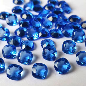 Tanzanite อัญมณีหลวมตัดเป็นเหลี่ยม7-10มม. ทำจากแล็บสำหรับทำเครื่องประดับ - Product Image 1