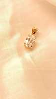 1ct 2ct Or jaune 10k 14k D VS1 Oval Cut IGI Lab Grown HPHT CVD Loose Solitaire Pendant Diamond Charms Romantic