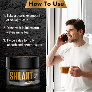 Resina de Shilajit del Himalaya, Cosechada en la Naturaleza, Suplemento Natural de Grado Alimenticio en Botella - Product Image 3