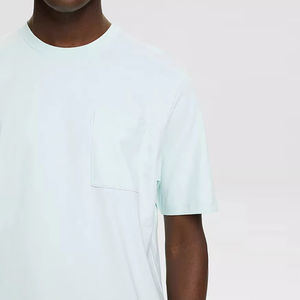 T-shirt pour homme fabriqué par un fabricant OEM, respirant, léger, imprimé sur mesure, 100% coton peigné, unisexe, manches courtes, coupe ample - Product Image 6