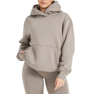Custom Women Oversized Fleece Hoodie Long Cotton Pullover <b>Sweatshirt</b>, Plus-Size Streetwear Hoodies with Oem Service New Design - Product Image 1