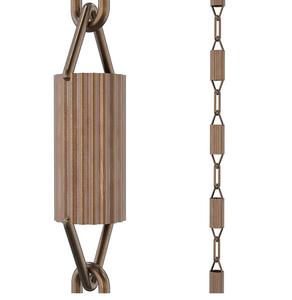 Chaîne de pluie en métal élégante pour la décoration ou l'ornement de jardin, en cuivre de haute qualité, pour le débit d'eau dans les gouttières - Product Image 2