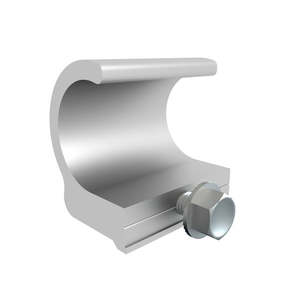 Pince de fixation intermédiaire Sunmodo Silver pour panneaux solaires CLMP-CON-100-S pour l'installation sur toiture et au carport - Product Image 1