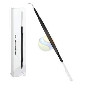 Rehausseur de cils en acier inoxydable noir mat de qualité supérieure, logo personnalisé, outil de beauté réutilisable, noir mat de luxe - Product Image 6